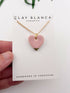 Large Baby Pink Heart Necklace