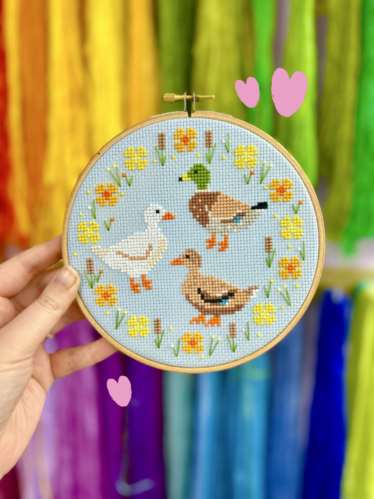 Ducks Amongst Reeds *Cross Stitch Kit*