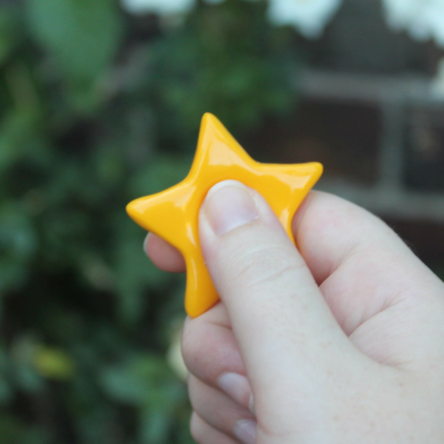 Handmade Polymer Clay Star Worry Stone