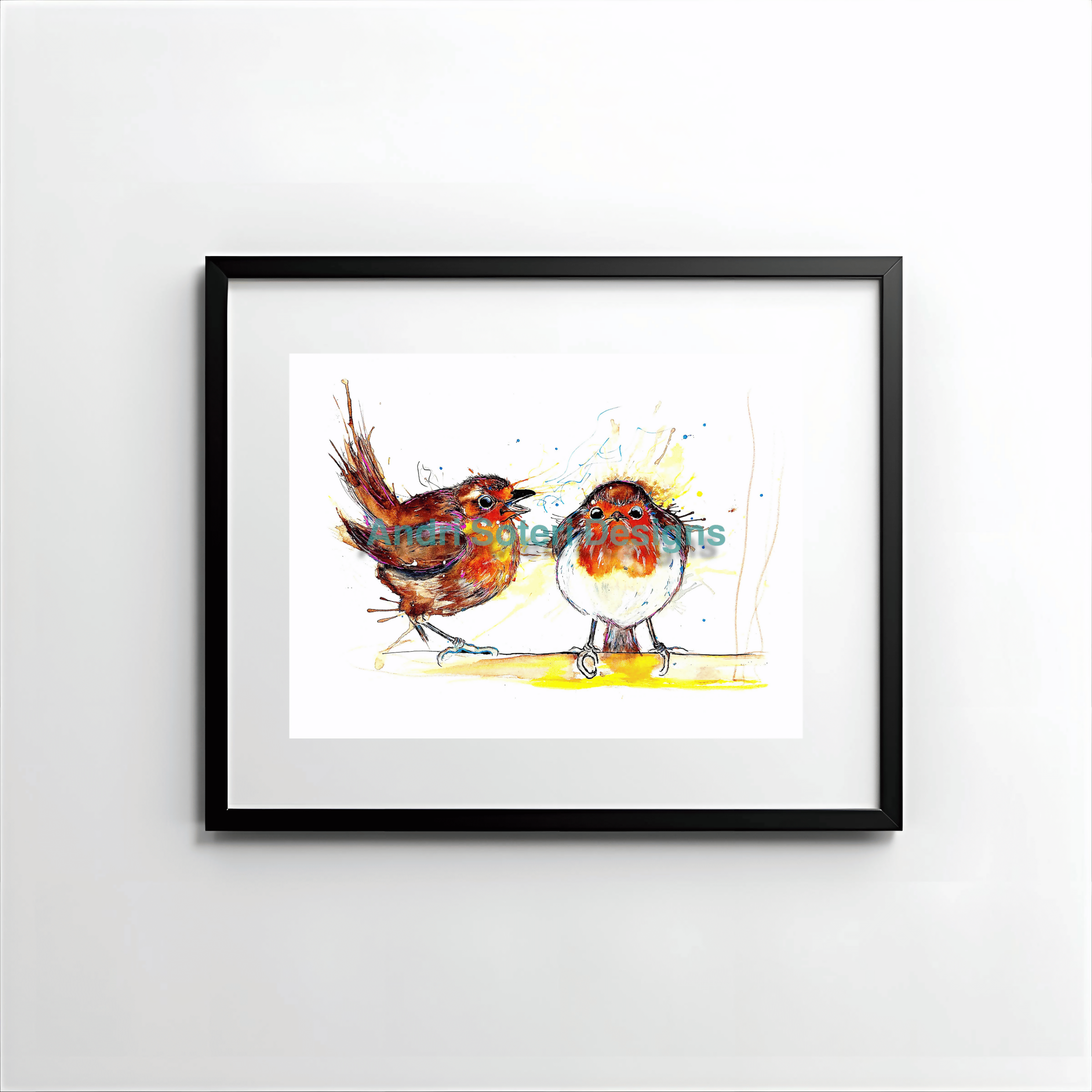 ROBIN AND BOBBINS, PART OF THE 'ANIMAL ART COLLECTION'