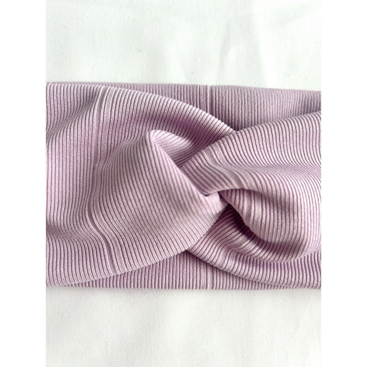 Lilac Purple Ribbed Jersey Headband