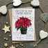 How to Not Kill Your Poinsetta Christmas Card