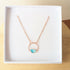Seaglass 2 Tone Moon Necklace