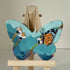 Hand Painted Butterfly Floral Mini Canvas Magnet