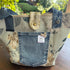 Unique Handcrafted Structured Denim Tote Shopping Bag Handbag Made From Upcycled Jeans