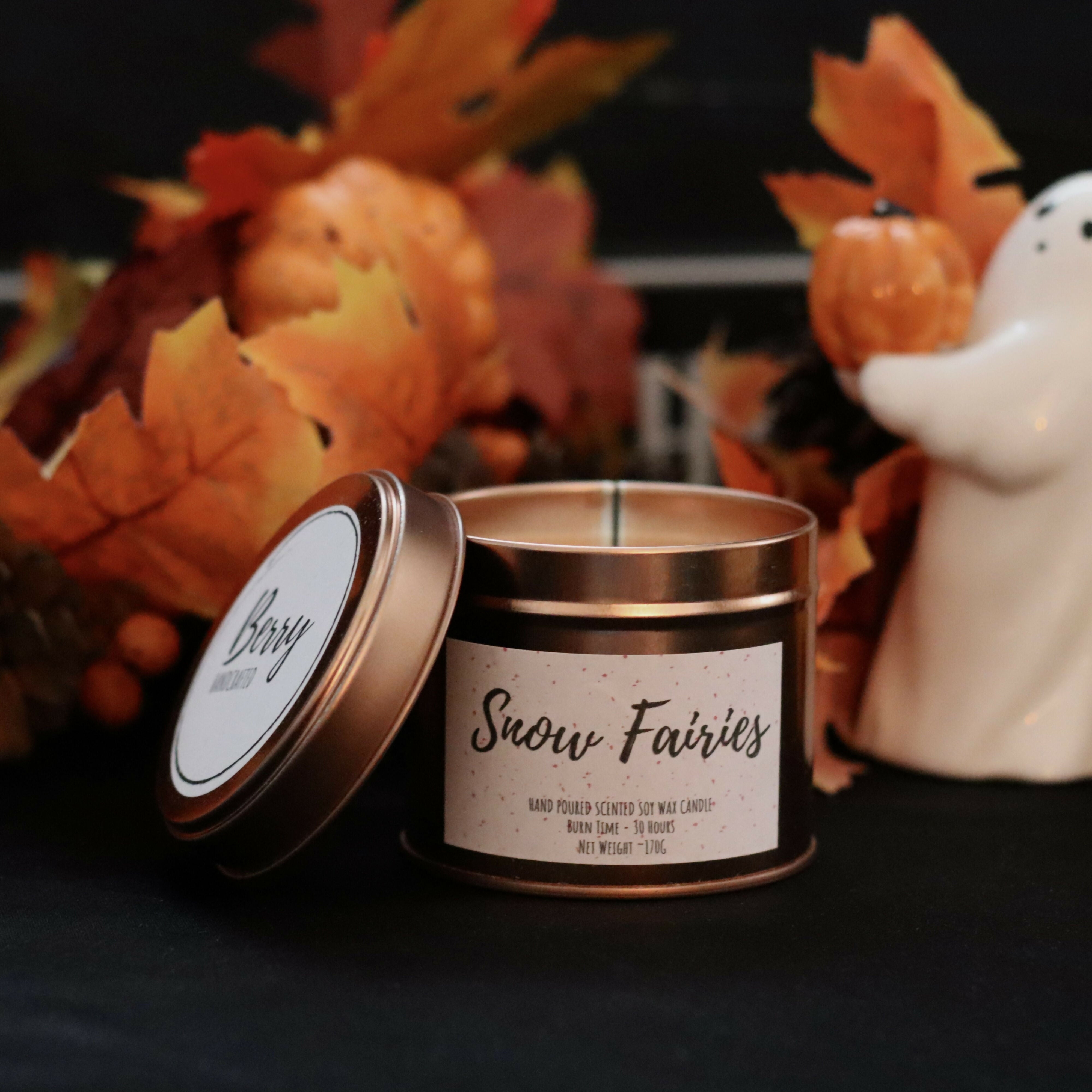 Hand Poured Soy Wax Candle - Snow Fairies