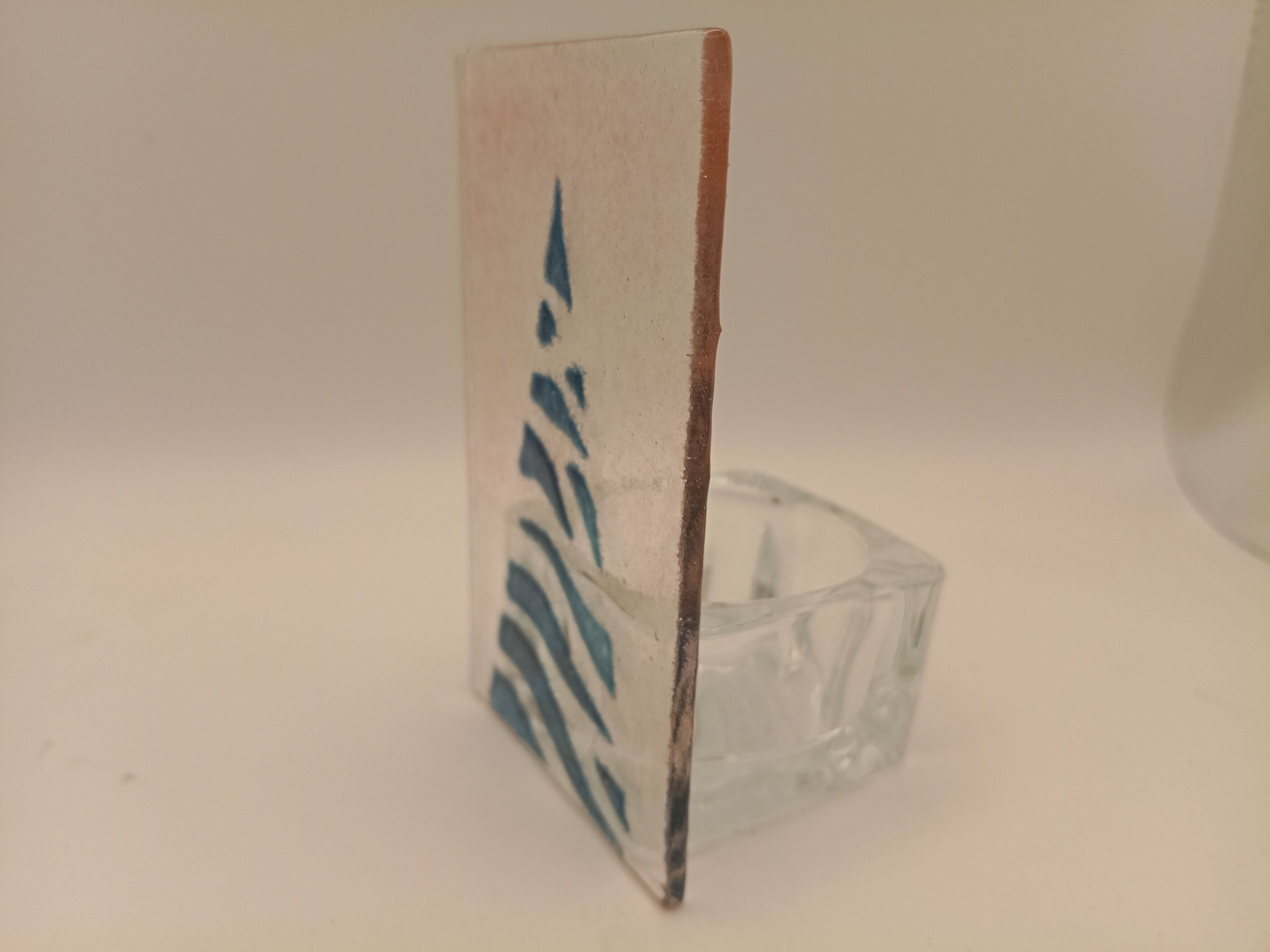 Fused Glass Christmas Tree Tealight