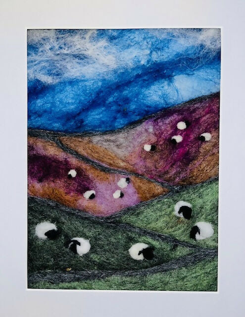 Yorkshire Dales Landscape made from Yorkshire wool