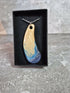 Unique and Beautiful Hand Crafted Cyan, Blue Ivory and Sand Pendant