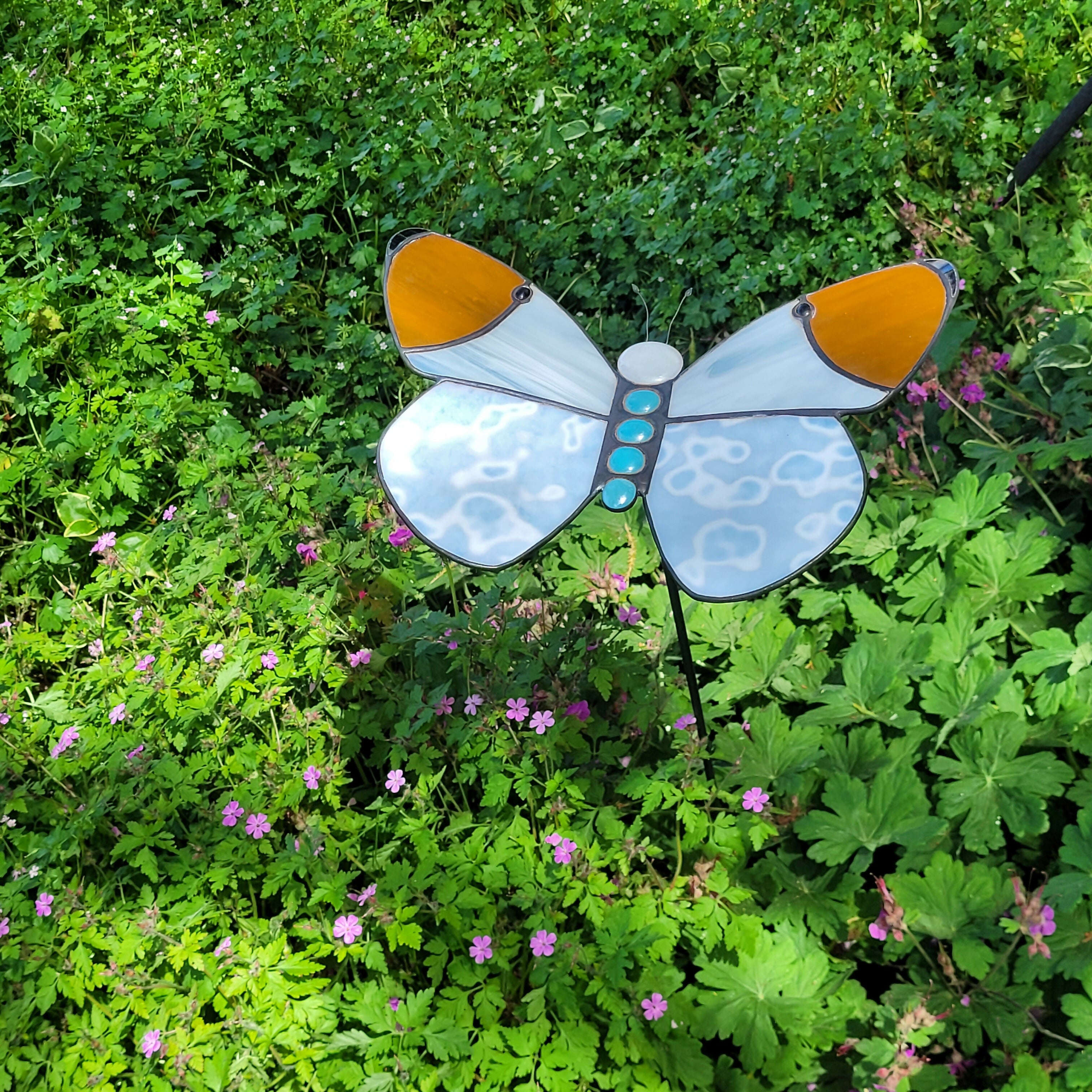 Garden Stake Butterfly Orange Tip (Large)