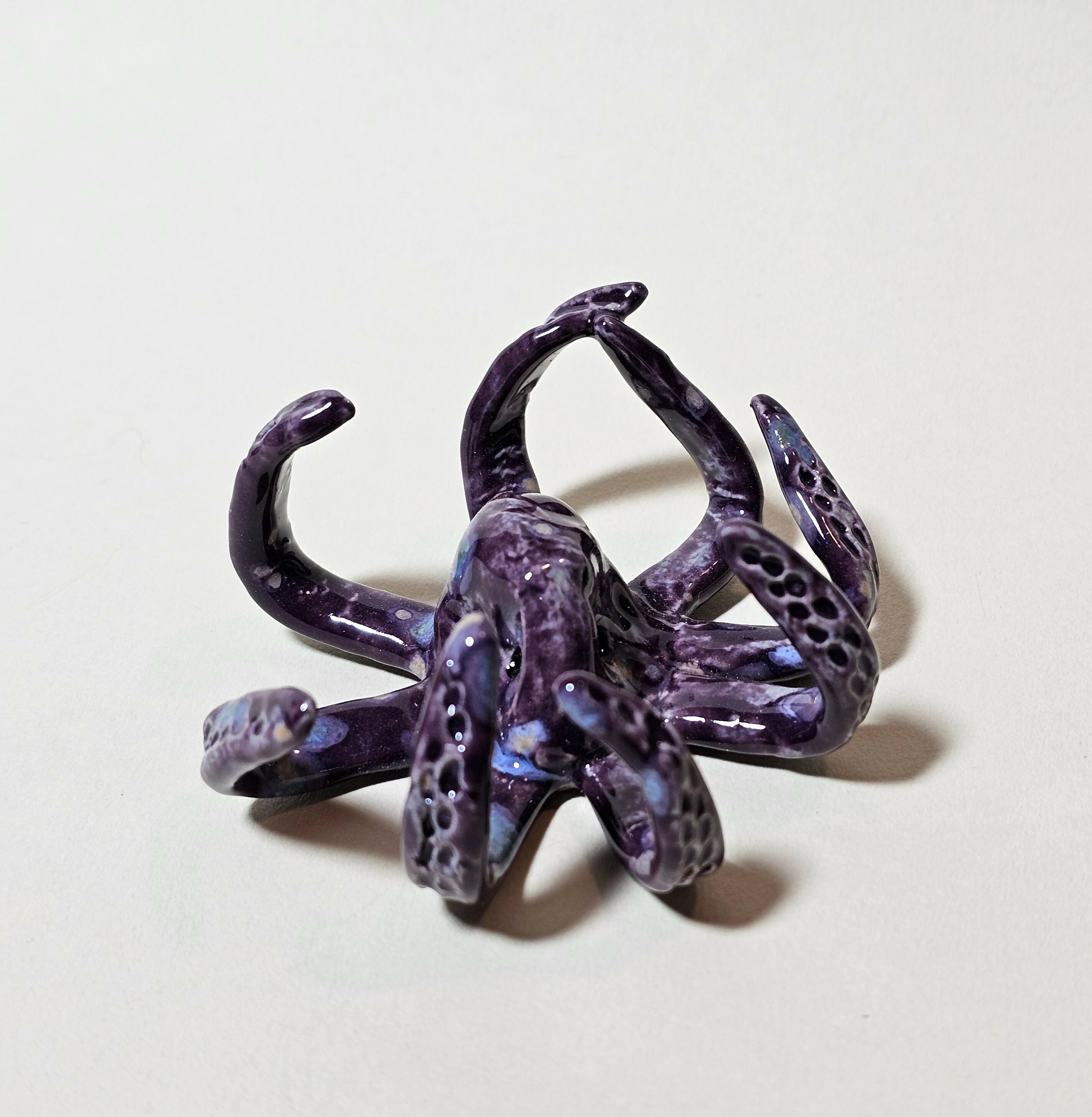 Purple Octopus Sculpture
