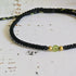Peridot Birthstone Bracelet; Single Crystal Macrame Adjustible August Gift Bracelet