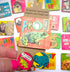 Upcycled Magnet and Badge Set