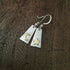 Handmade Moon & Star Silver Gold Earrings