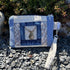 Unique Handcrafted Patchwork Purse Wristie Made From Upcycled Jeans And Animal Print Fabric