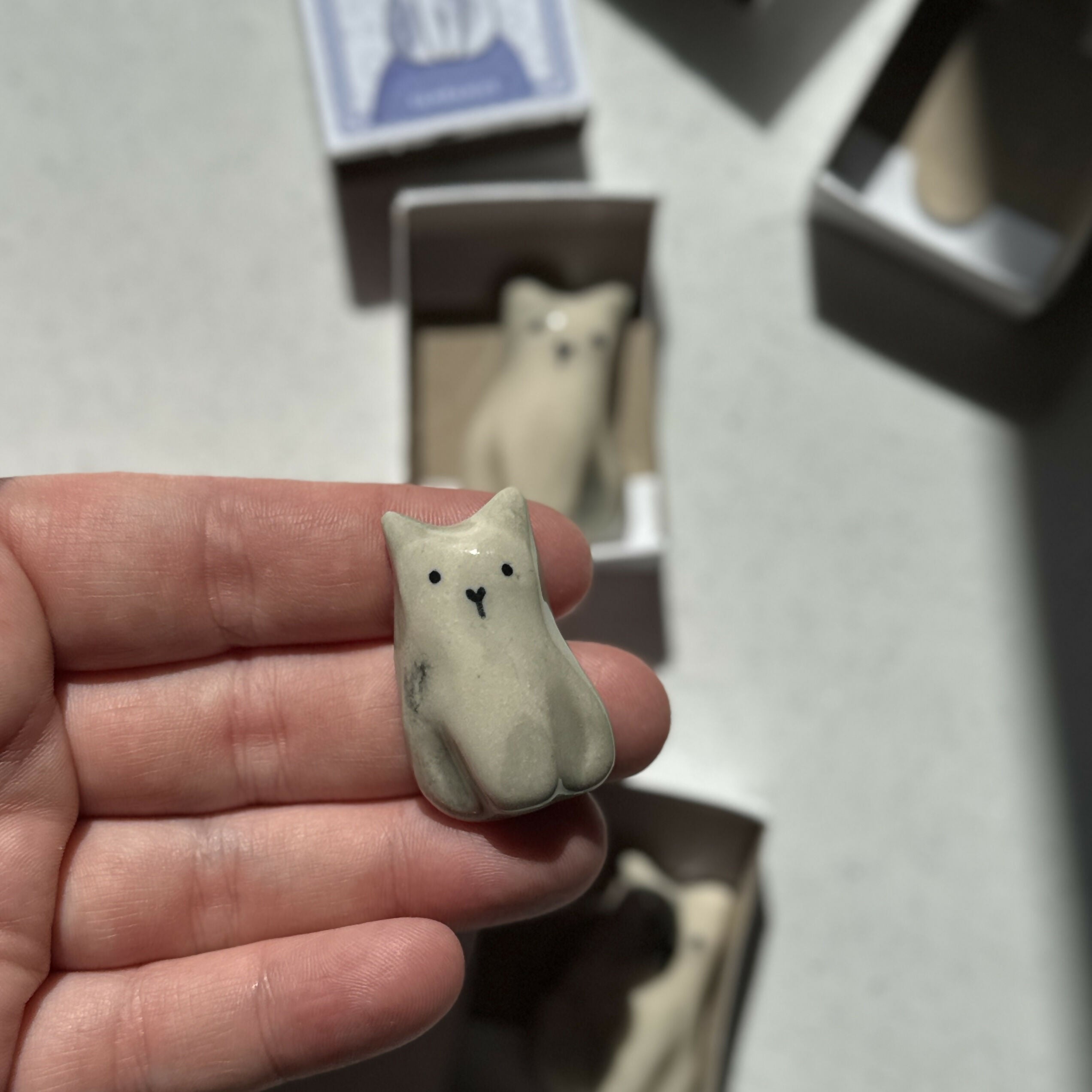 Matchbox Animals, Handmade Ceramic Tiny Animals