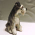 Ceramic Miniature Schnauzer dog sculpture