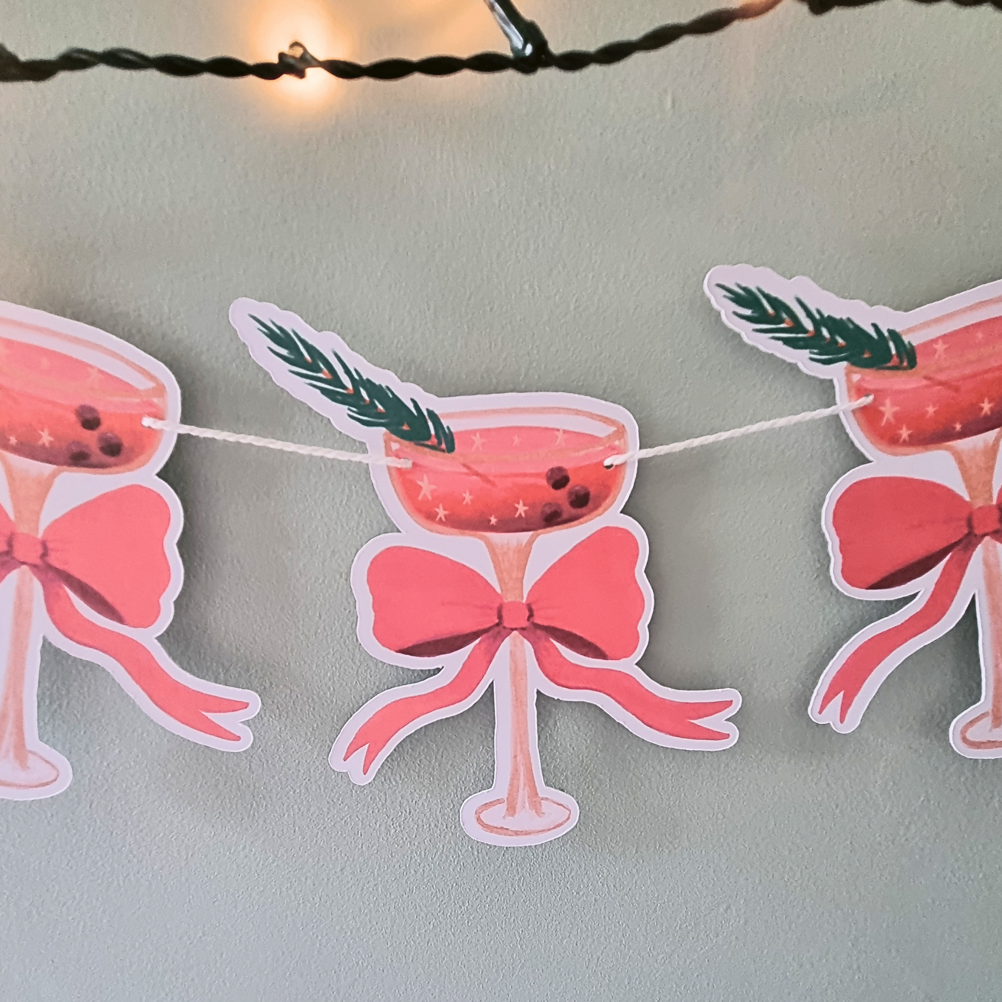 Christmas Cocktail Garland