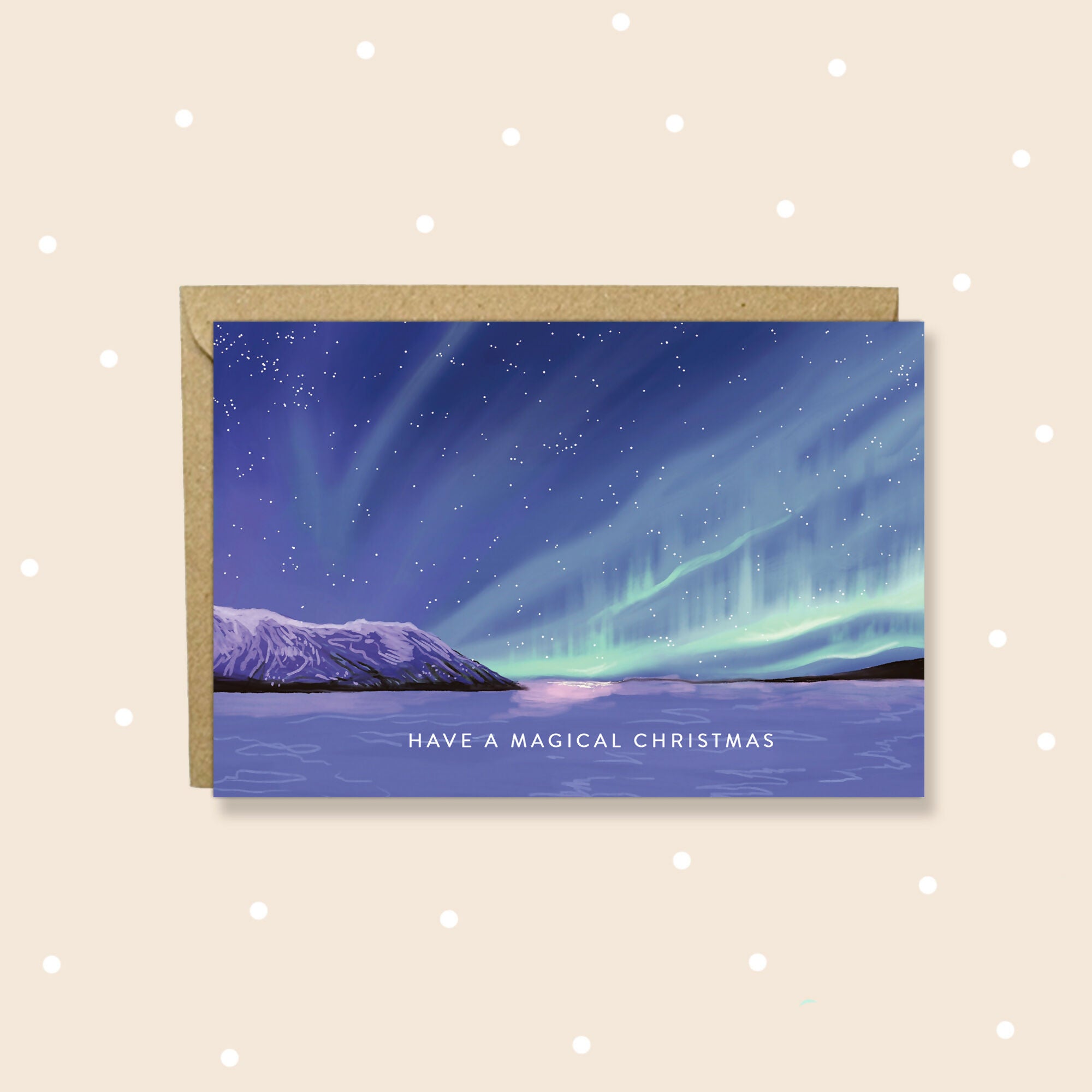 Magical Aurora Christmas Card