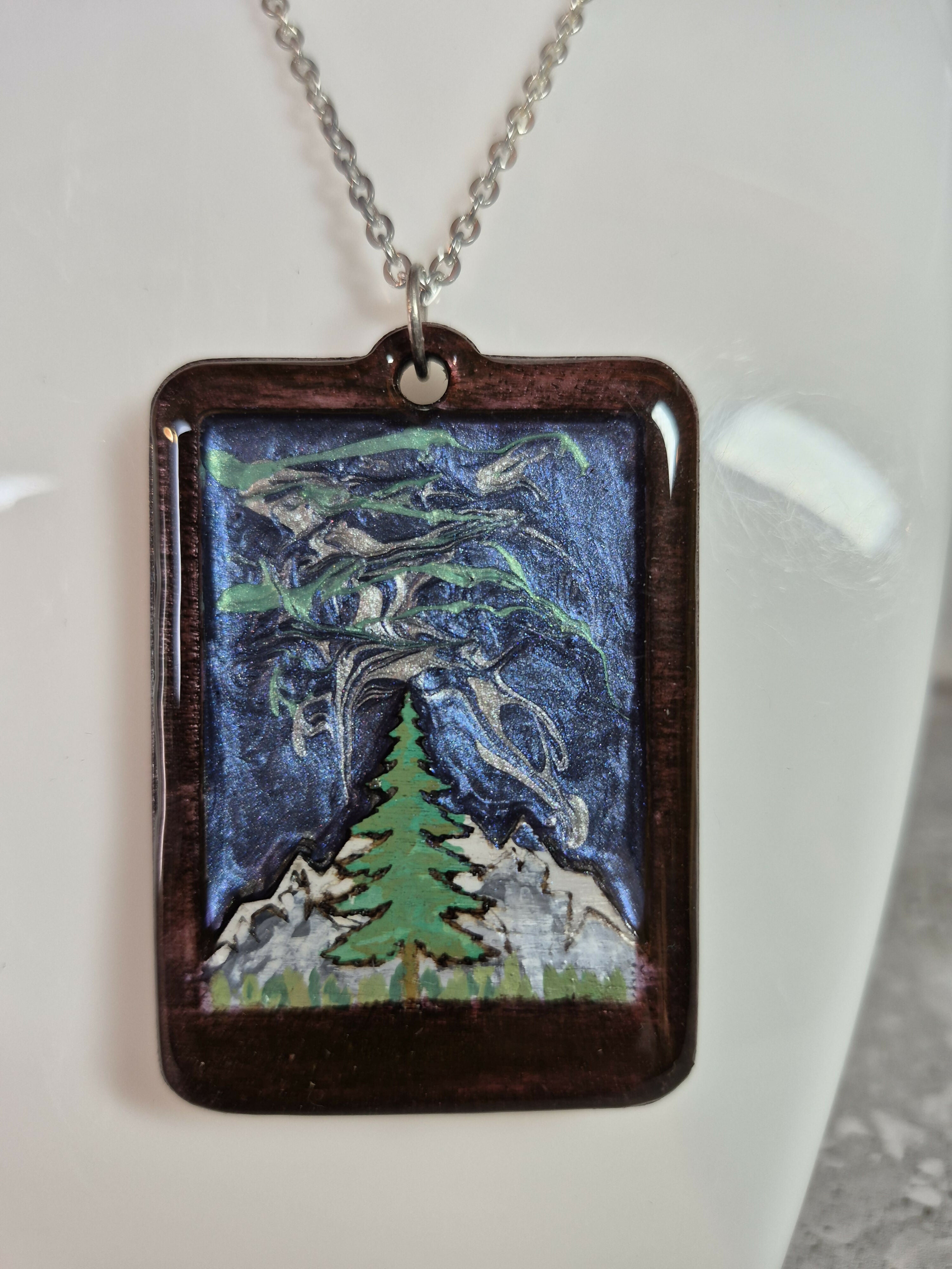 Unique Handcrafted Landscape View Pendant