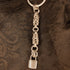 MINI PADLOCK KEYCHAIN - STAINLESS STEEL CHAINMAIL