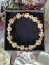 Citrine and Carnelian Crystal Bead Bracelet