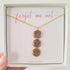 Forget Me Not Triple Circle Necklace Gold Plated