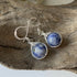 Sodalite Drop Earrings, Sterling Silver