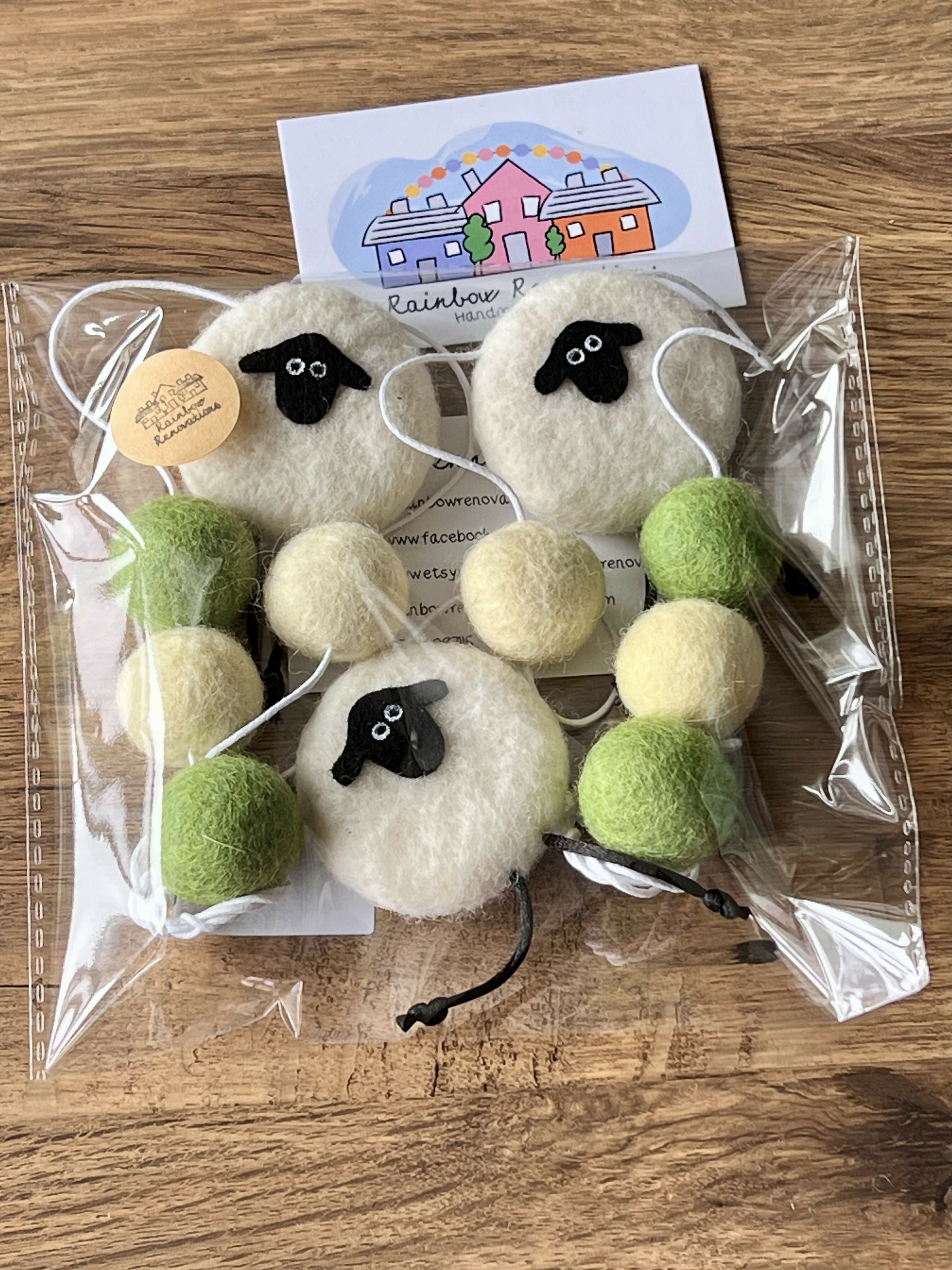 Felted Sheep Garland