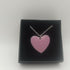 Pink Enamel Heart Pendant