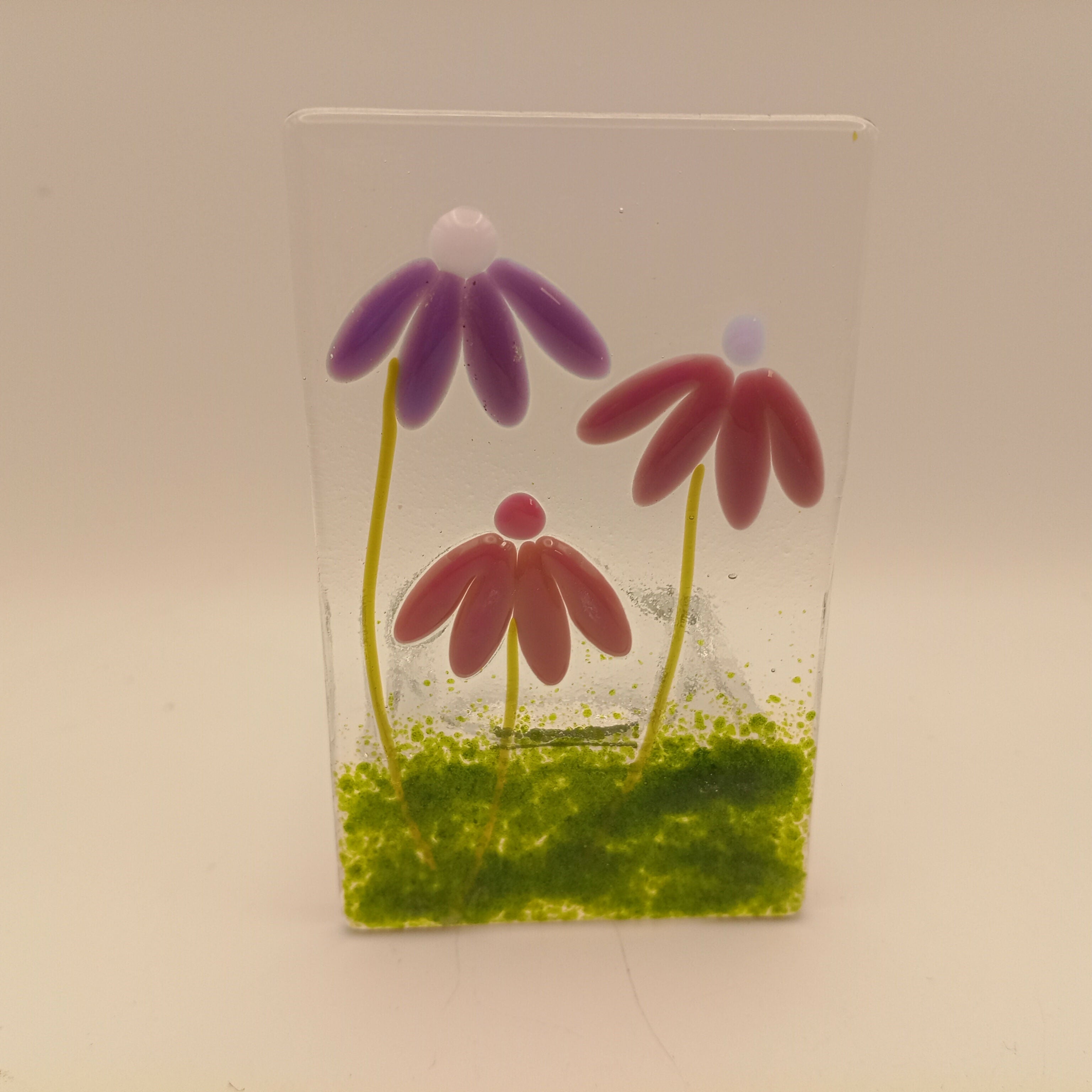 Fused Glass Flower tealight