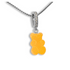 Sugar Coated Gummy Bear Pendant in Tangerine Dream