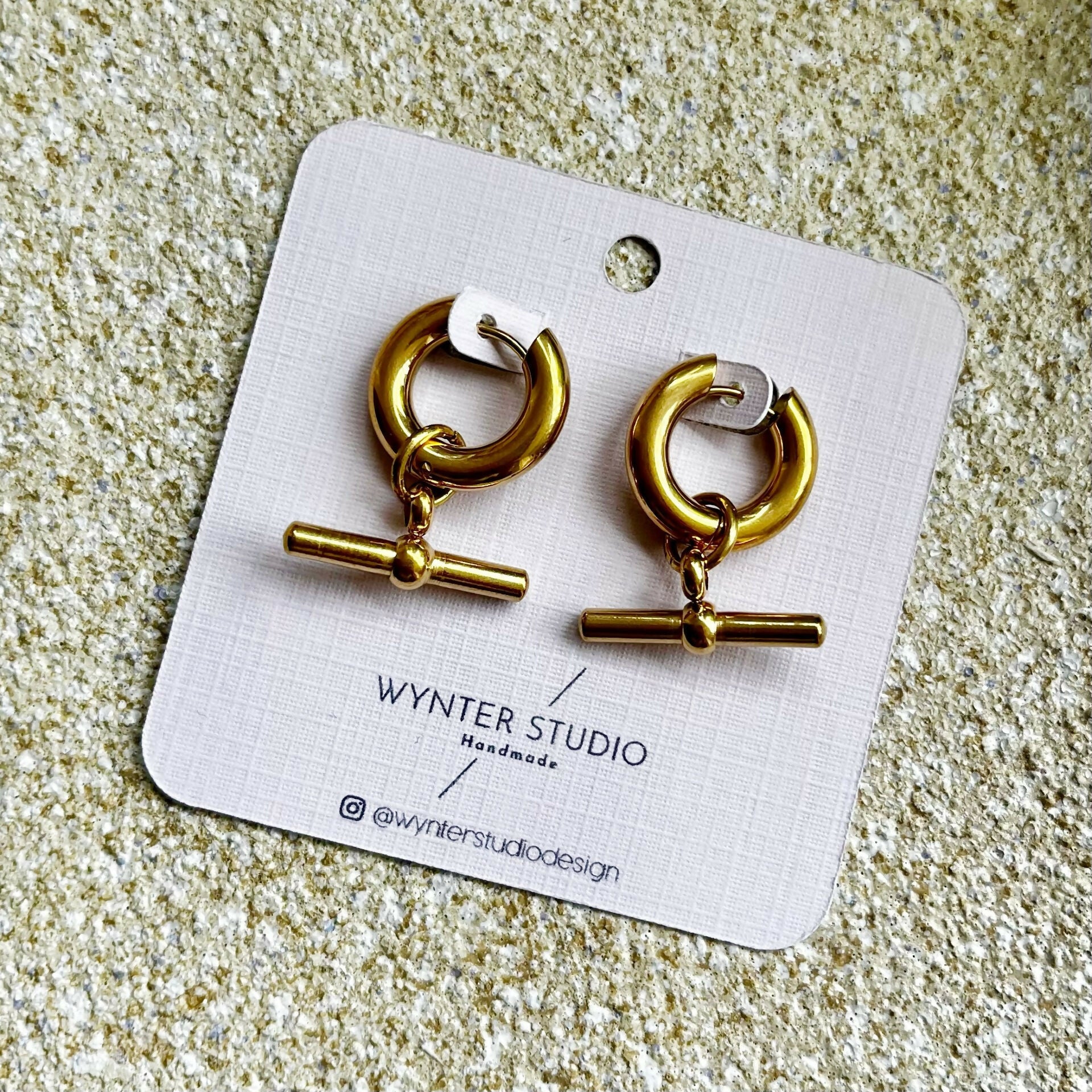 Chunky T Bar Earrings