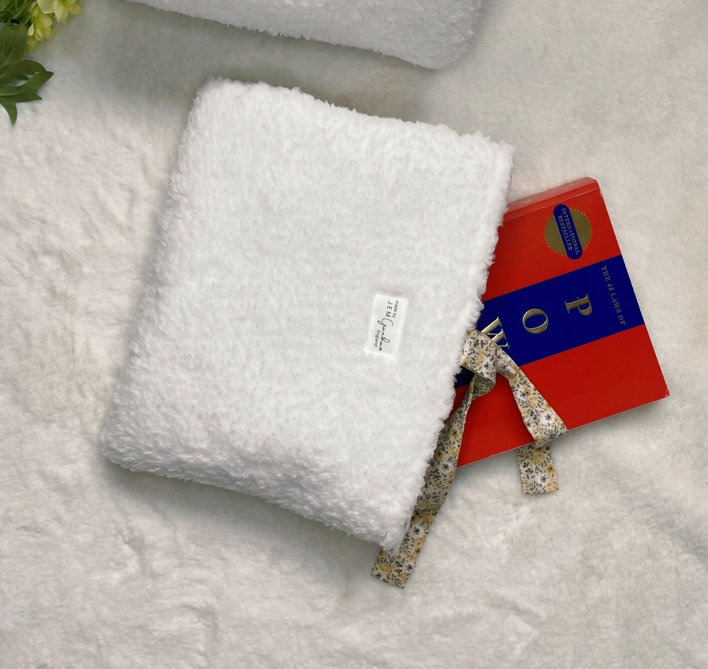 White Book Sleeve Handmade