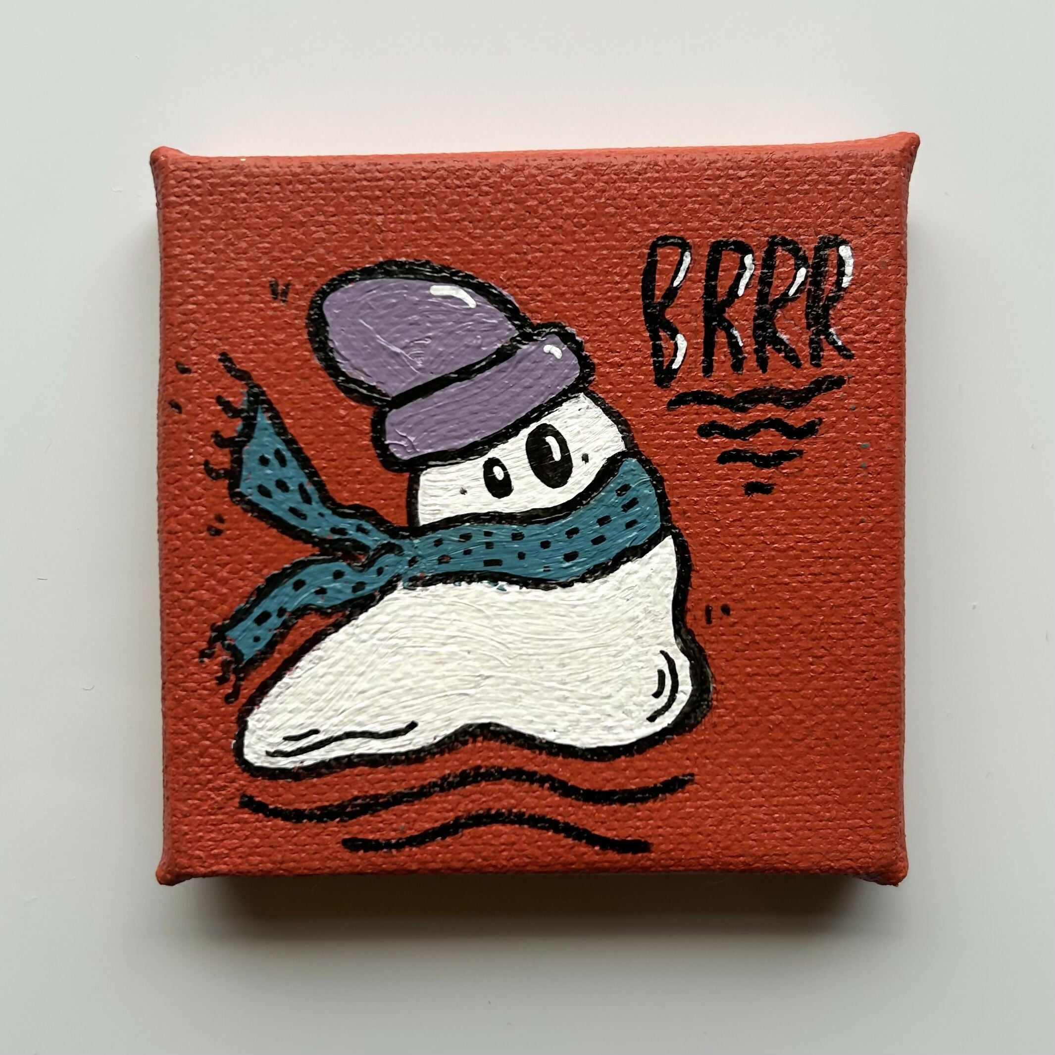 Ghosts Mini Canvases Original Artwork