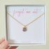 Forget Me Not Cat Necklace Gold Plated