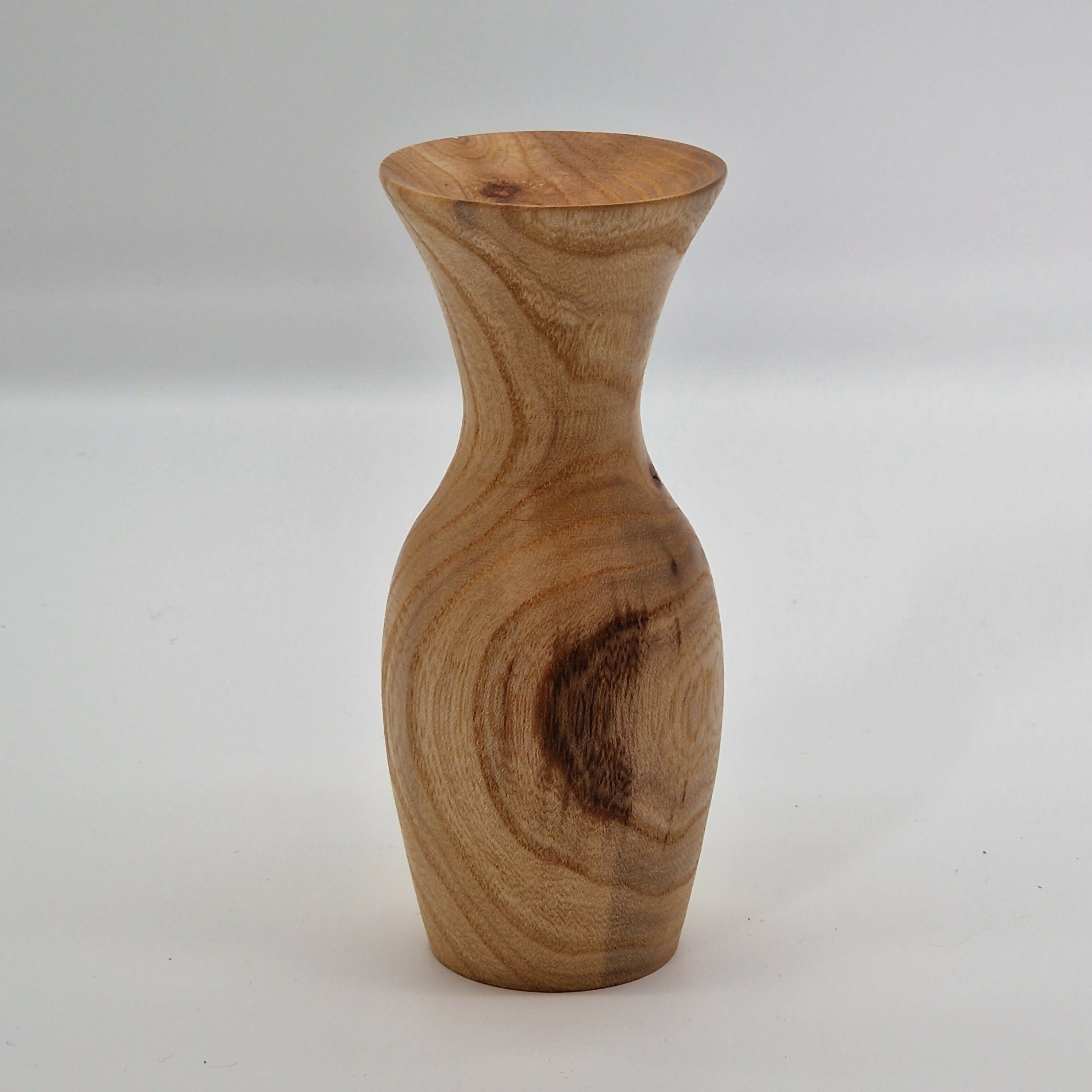 Hand Turned Bud Vase made from Elm Wood