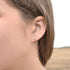 Sterling Silver Circle Stud Earrings