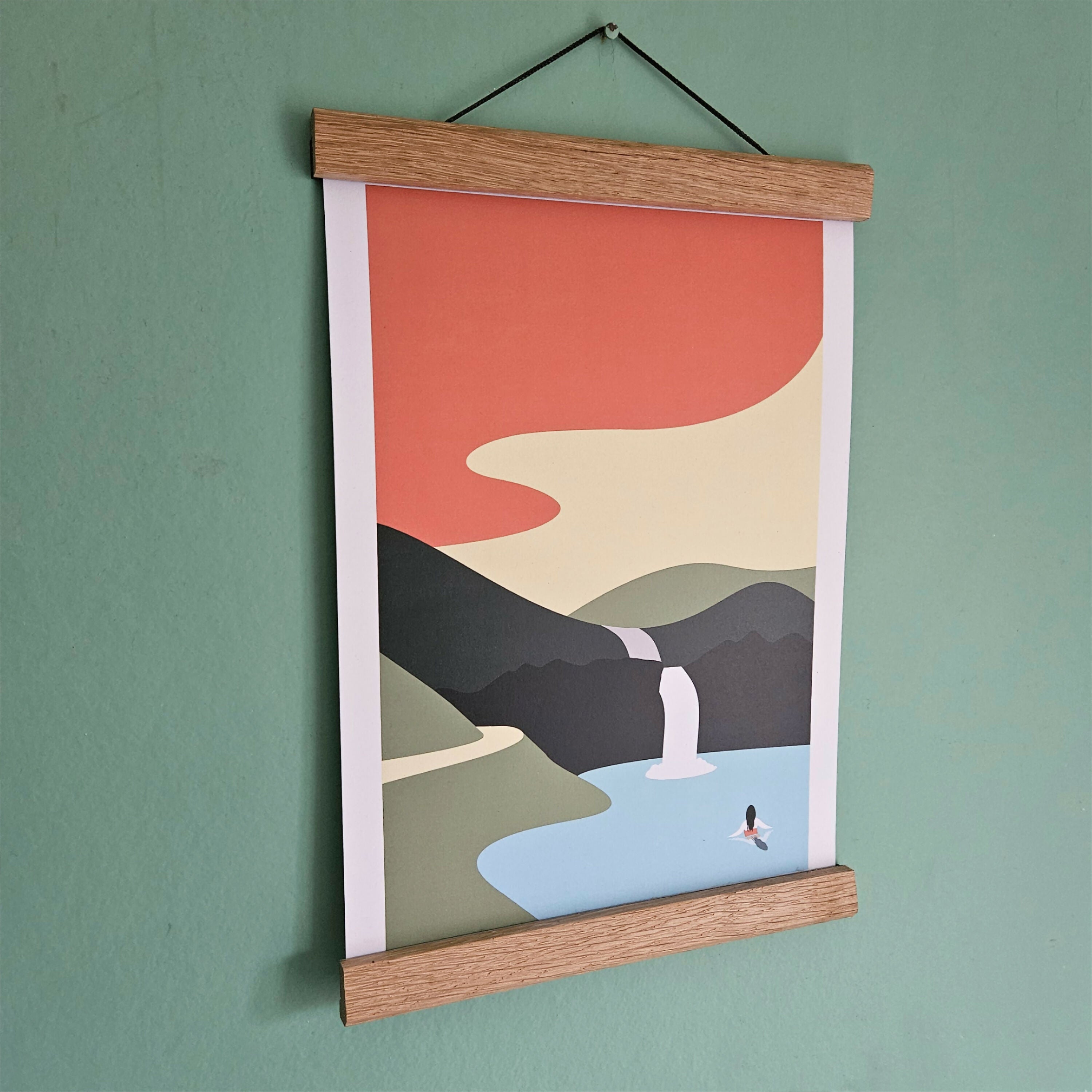 Go With The Flow, A4 Print