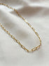 18k Gold Paperlink Chain Necklace