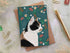 Calico Cat Floral A6 Greeting Card