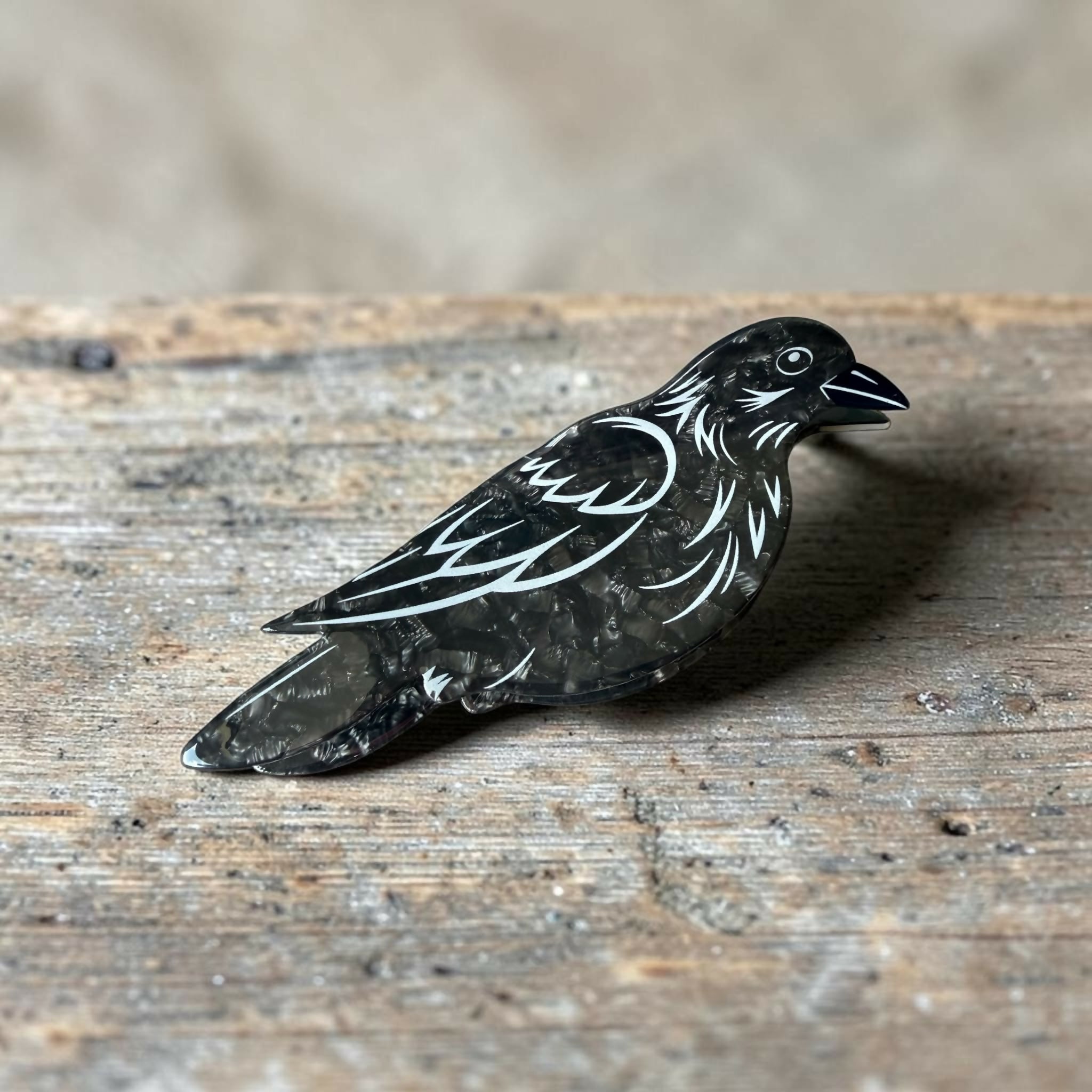 Crow / Raven Hair Clip / Claw