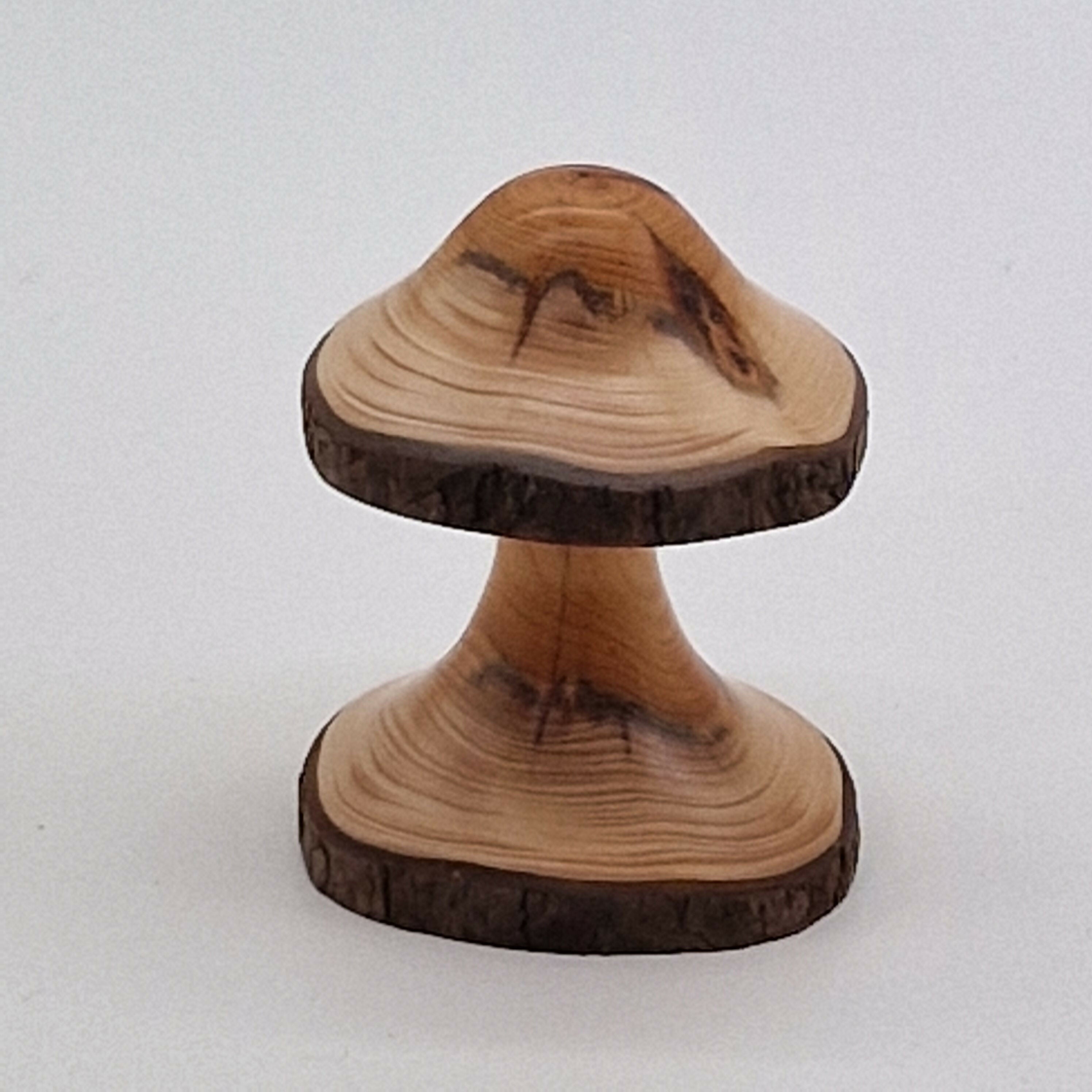 Hand Turned Mushroom made from Yew Wood