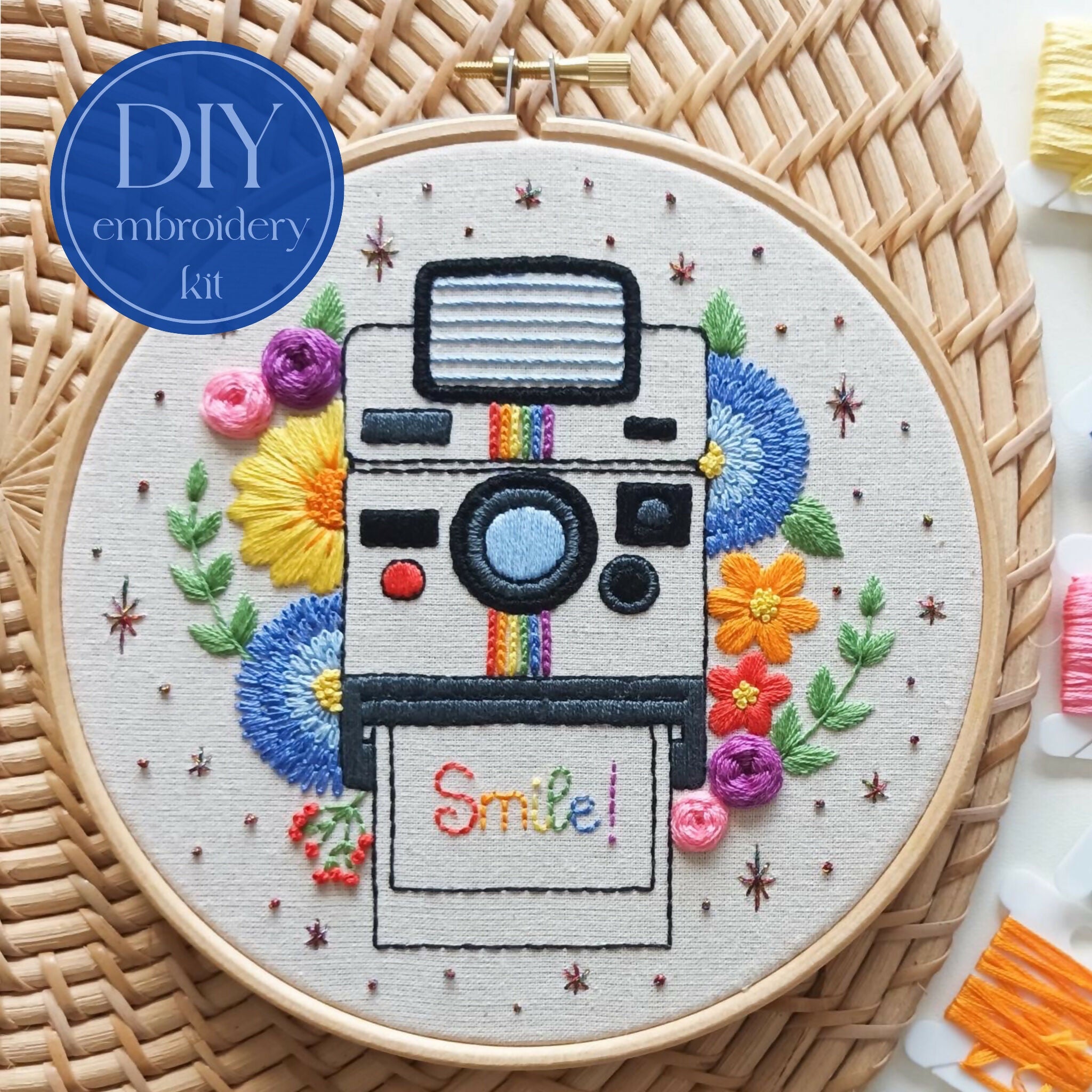 DIY Embroidery Kit For Beginners - Don’t Forget To Smile
