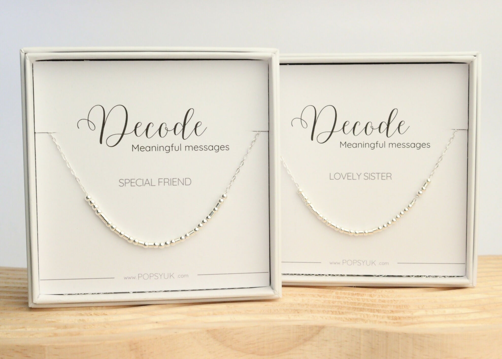 Sterling Silver Morse Code Necklaces