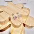 PINK MOONSTONE STUD EARRINGS