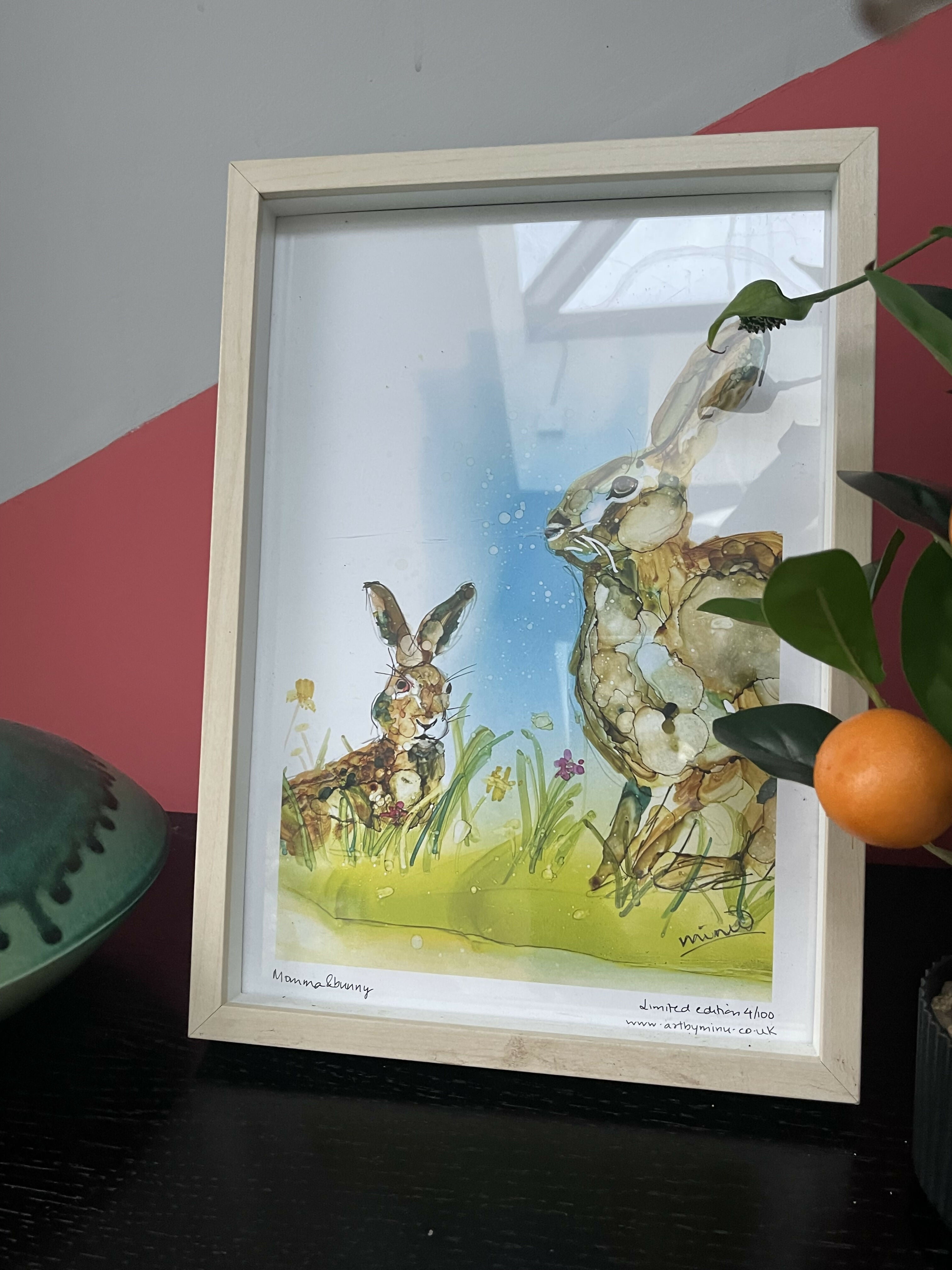 Mamma and Bunny - Limited Edition Print