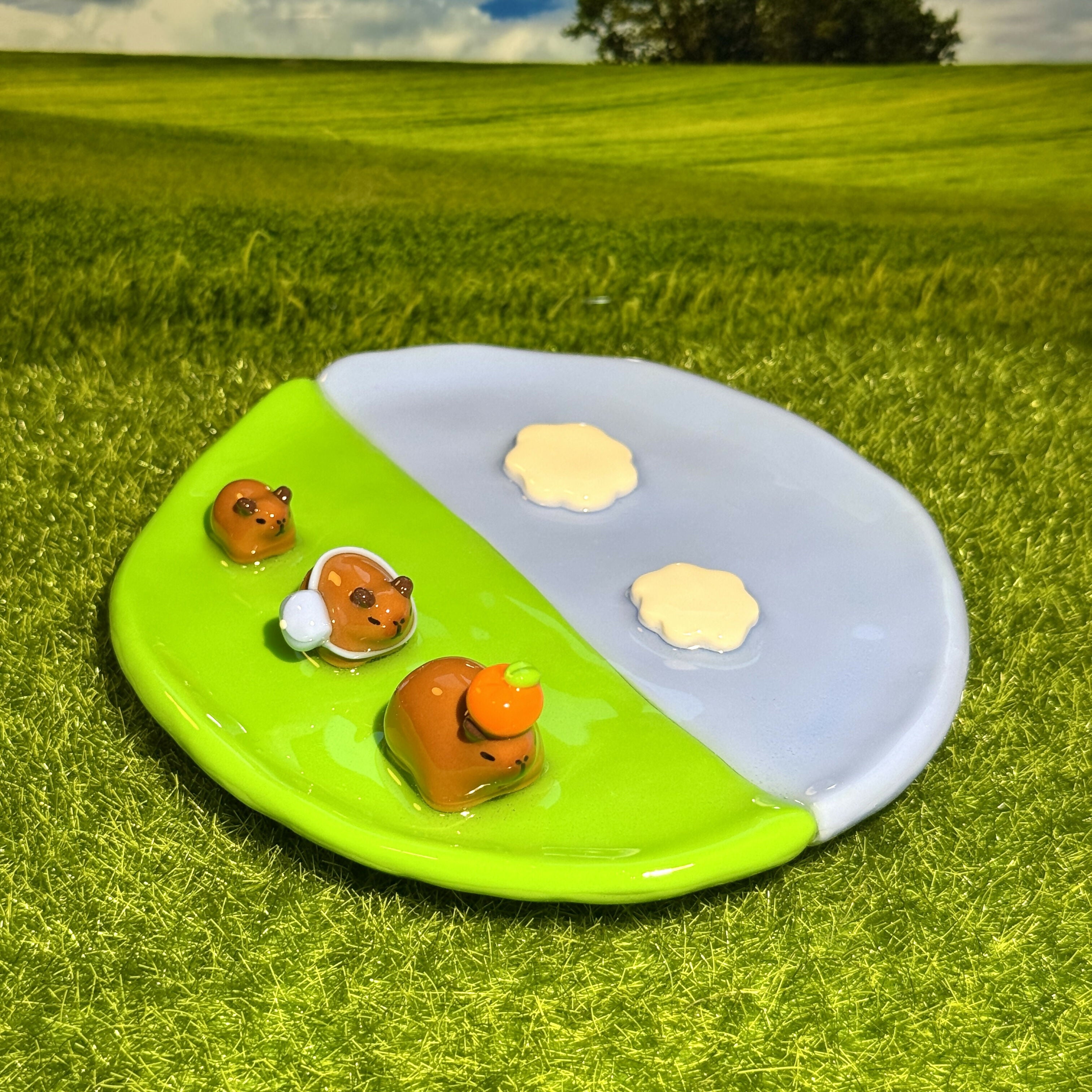 Capybara Family Trip Trinket Dish