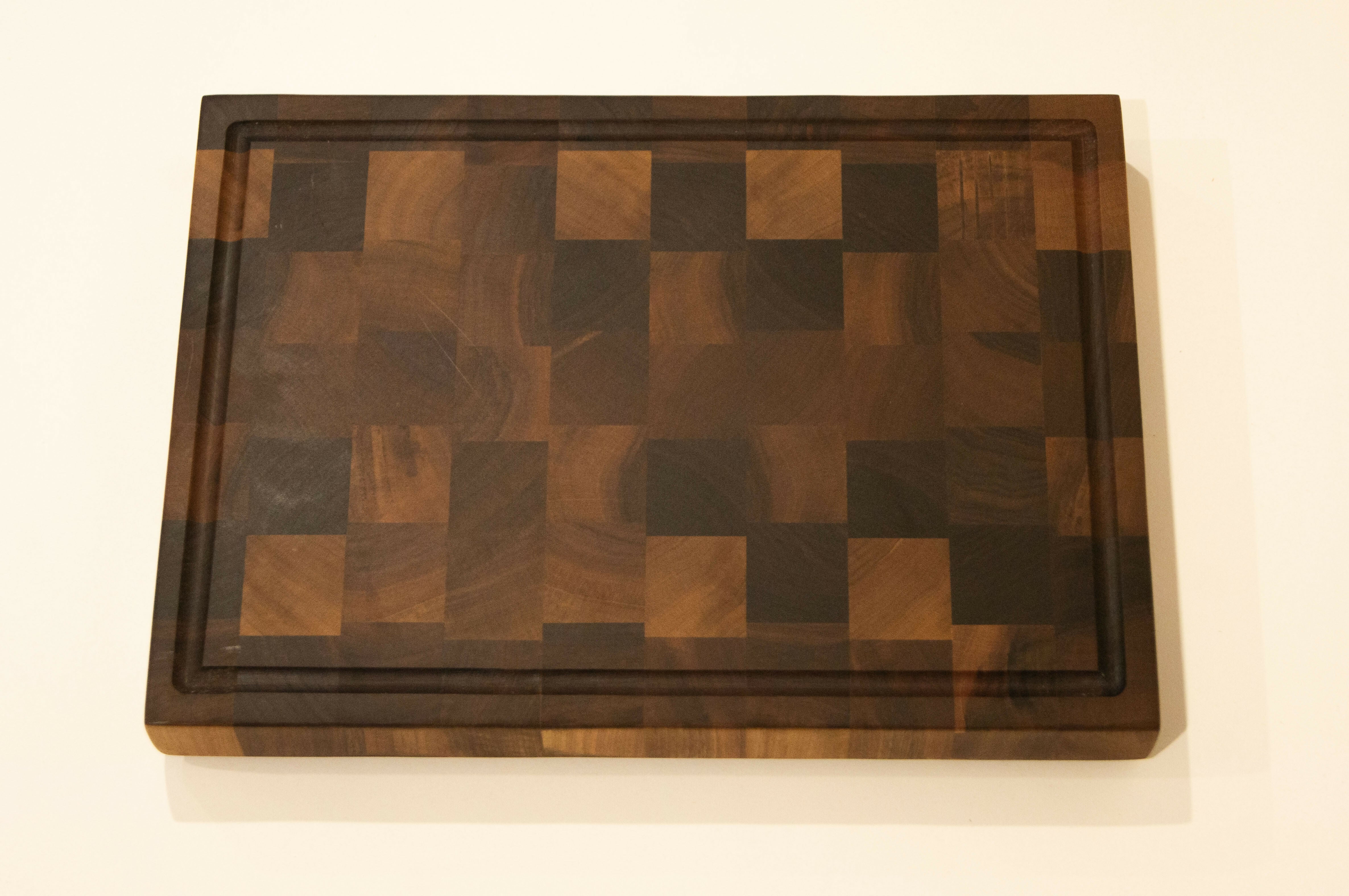 End-grain Walnut Chopping Board
