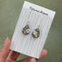 Pendant Crystal Embroidery Earrings (Waterdrop)